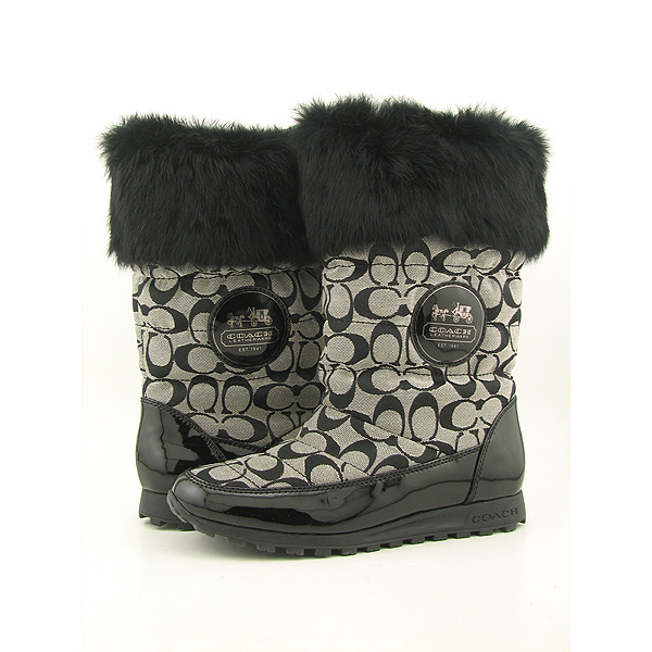 COACH Joyous Boots Shoes Black Womens