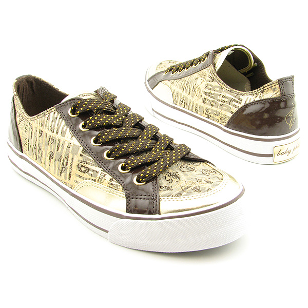 BABY PHAT Logo Babe Lo Lace-Up Shoes Brown Womens