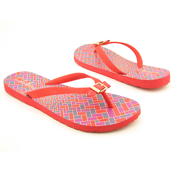 COLE HAAN Lyndsey Thong Red Sandals Shoes Womens 6