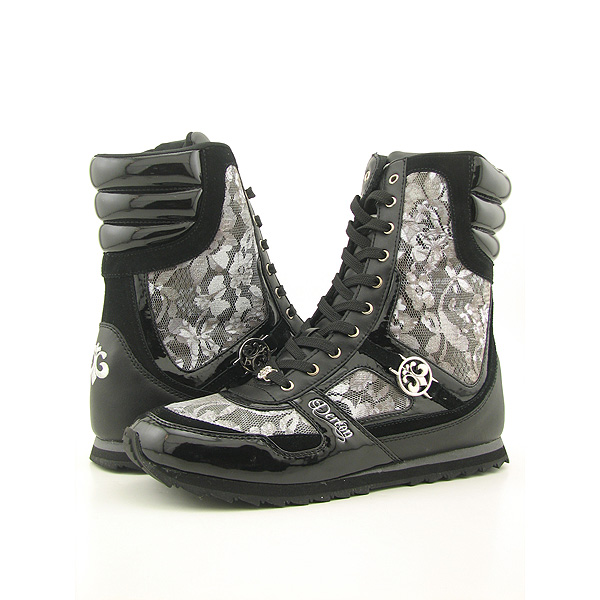 DEREON by HOUSE OF DEREON Jewel Boots Ankle Shoes Black Womens