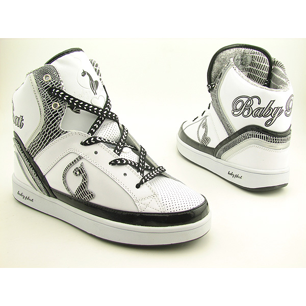 BABY PHAT Kicky Cat Lace-Up Shoes White Womens