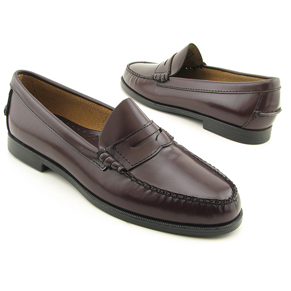SEBAGO Plaza Loafers Shoes Burgundy Womens