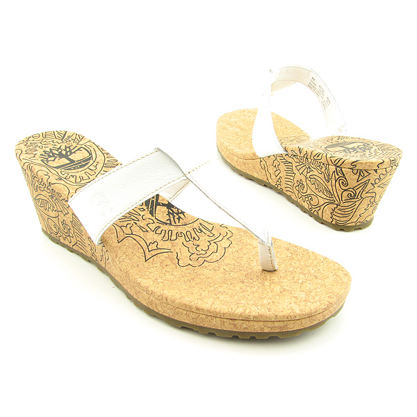 TIMBERLAND-Botanical-Platforms-Wedges-Shoes-White-