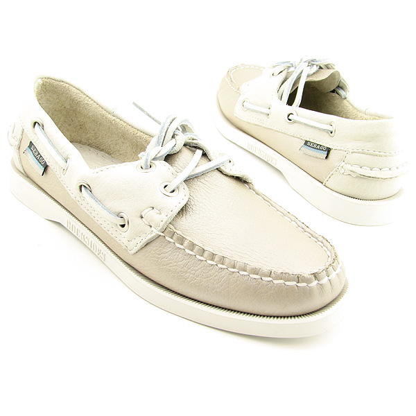 SEBAGO Spinnaker Casual Boat Shoes Silver Womens