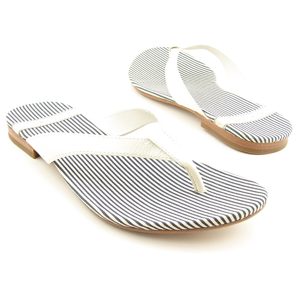 SEBAGO Tisbury Thong Narrow Sandals Thongs Shoes White Womens