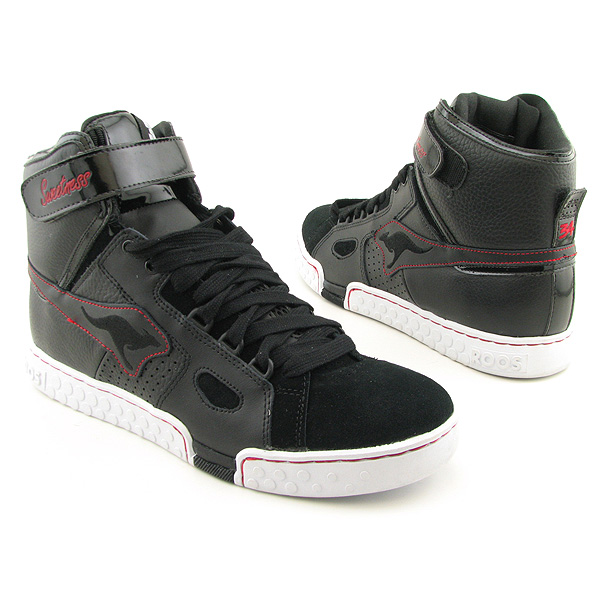 KANGAROOS ROOS Trap-Hi Black Sneakers Shoes Mens 11.5