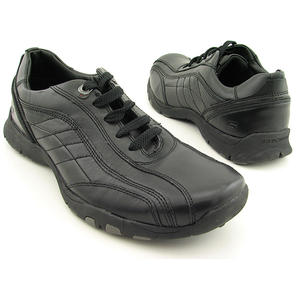 SKECHERS-61022-Oxfords-Shoes-Black-Mens-47-8B-1167