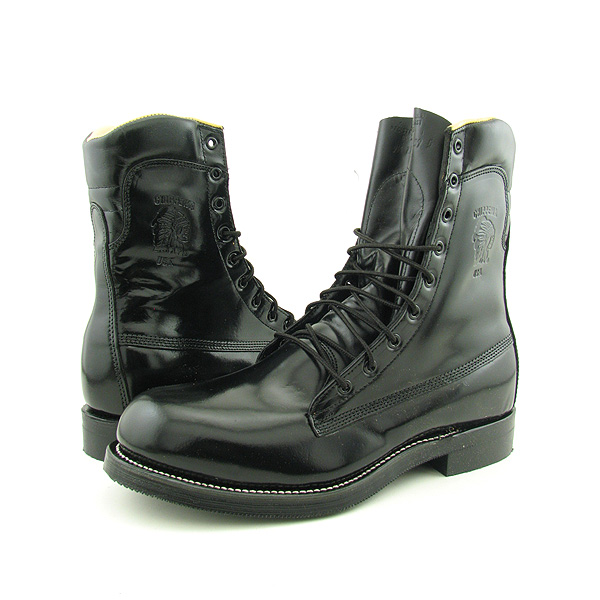 CHIPPEWA 20242 EE Melo-Veal X Wide Boots Motorcycle Shoes Black Mens