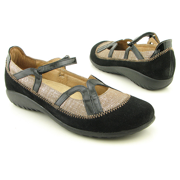 NAOT-Tatoo-Flats-Shoes-Black-Womens-49-9A-1114-1