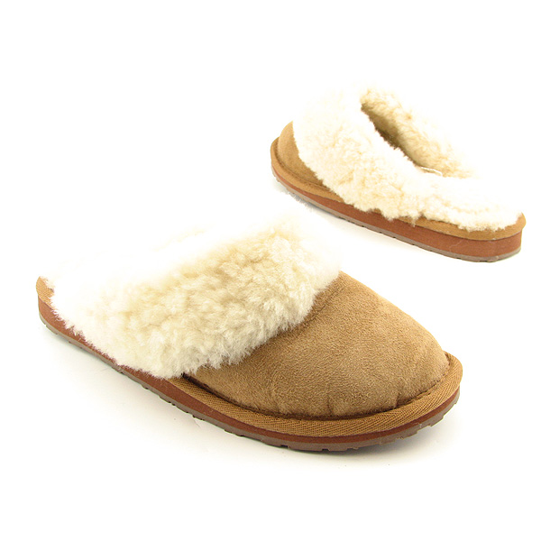 EMU AUSTRALIA Jolie Clogs Mules Slippers Shoes Brown Womens