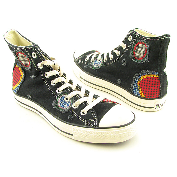 CONVERSE Chuck Taylor All Star Patches Hi Sneakers Shoes Black Mens