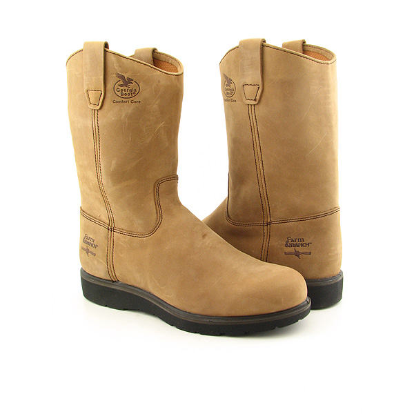 Post image for GEORGIA G4432 11″ Wellington Pull-On Boots Work Shoes Brown Mens
