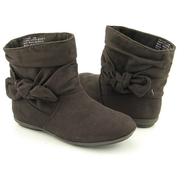 Post image for RAMPAGE Tiffany Ankle Boots Shoes Brown Youth Kids Girls