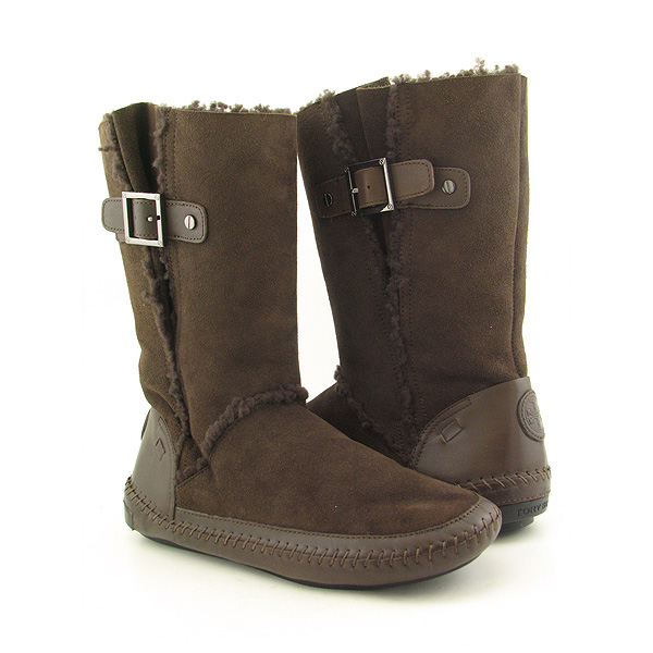 Post image for TORY BURCH Boho Buckle Boots Winter Shoes Brown Womens