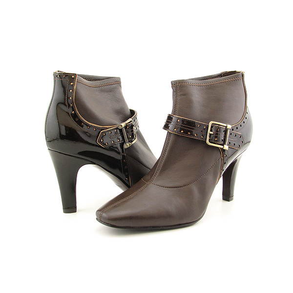 CIRCA JOAN & DAVID Outrageous Boots Ankle Shoes Brown Womens