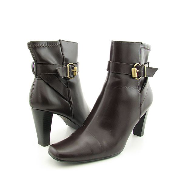 KAREN SCOTT Helen Boots Ankle Shoes Brown Womens
