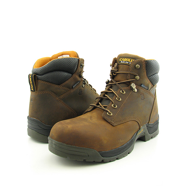 CAROLINA CA5020 Broad Toe Waterproof Boot Boots Work Shoes Brown Mens