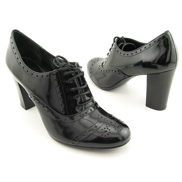 ALFANI Ricky Heels Oxfords Shoes Black Womens