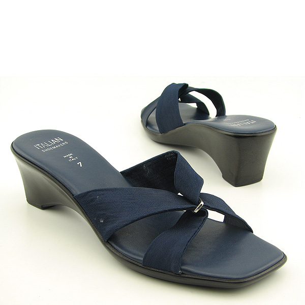 ITALIAN 5467 Platforms Wedges Blue Shoes/New! Womens 9
