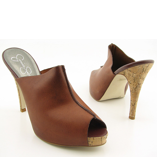JESSICA SIMPSON Ambrose Brown Heels Shoes Womens 8.5