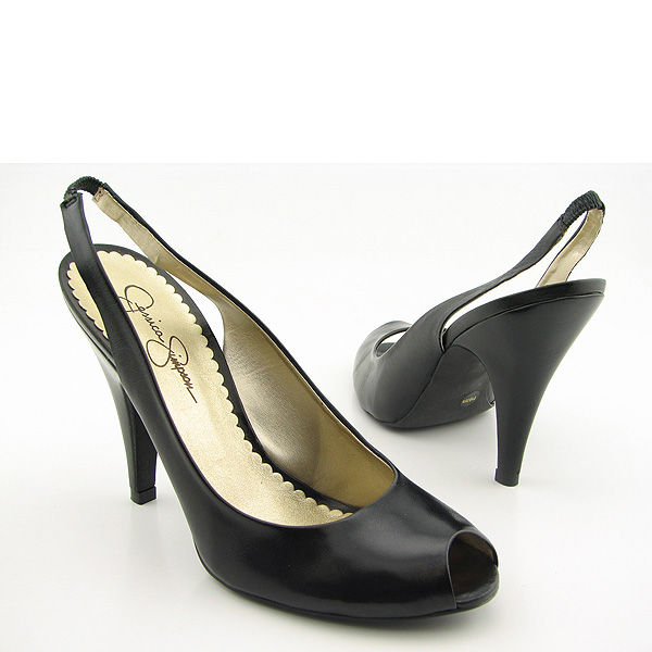 JESSICA SIMPSON Pensa Black Heels Shoes Womens 8.5
