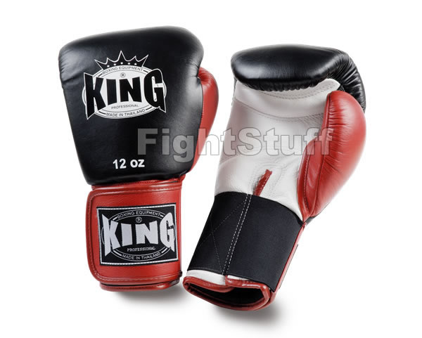 King Black Tripple Tone Boxing Gloves - 14oz