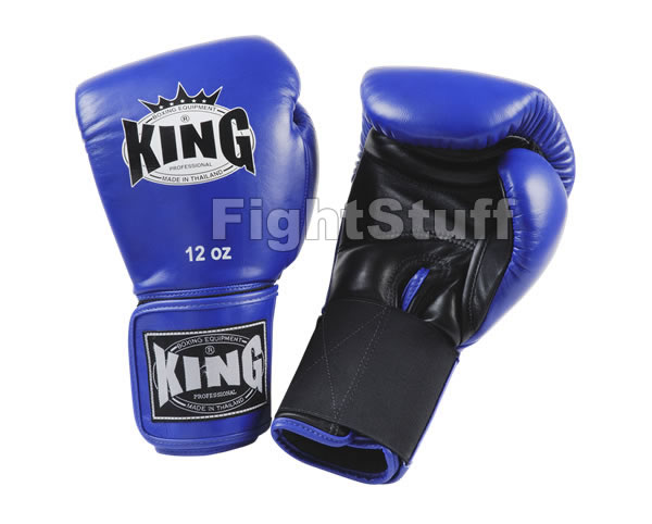 King Blue Black Two Tone Boxing Gloves - 16oz