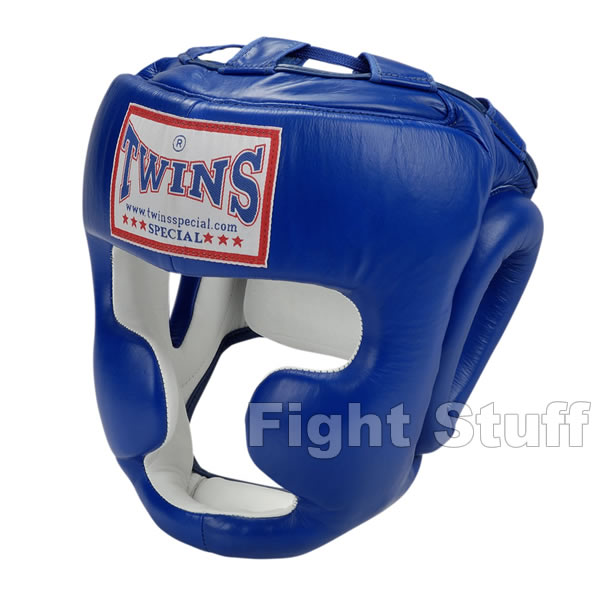Twins Blue Head Protection For Contact Sparring (L)
