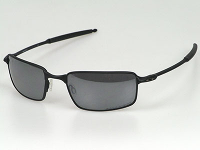 NEW OAKLEY SUNGLASSES BIG SQUARE WIRE POLRZD BLK 12-877
