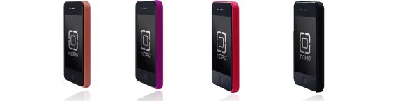 Incipio Feather iPhone 4 cases in Pearl Coral, Bright Purple, Matte Pink and Matte Black