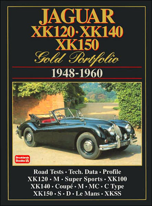 Brooklands Books Jaguar XK120 XK140 XK150 Gold Portfolio 194860