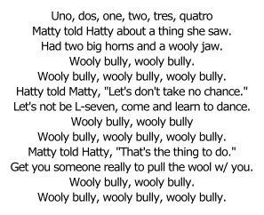 Lyrics to Wooly Bully Lyrics to Wooly Bully