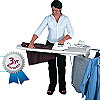 Commercial Quality Chrome Rolling Garment Rack