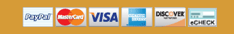 Accepted methods of payment
