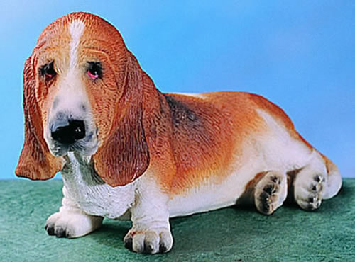 BASSET HOUND DOG FIGURINE *LIKELIKE* CUTE ANIMAL STATUE