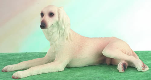 SALUKI DOG FIGURINE *LOVELY & CUTE*  MINI ANIMAL STATUE