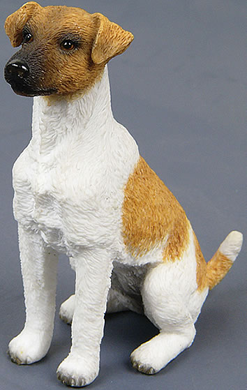 SMOOTH FOX TERRIER DOG FIGURINE *MINI ANIMAL STATUE*NEW