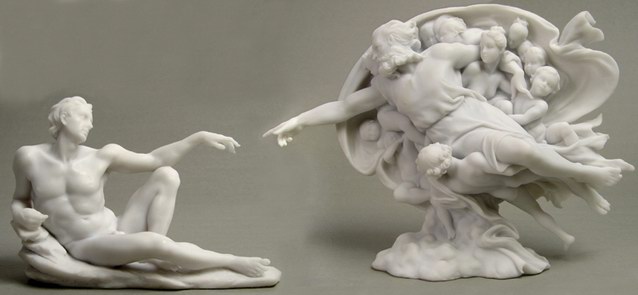GREEK/ROMAN THE CREATION OF MAN STATUE *MUSEUM ART SCUL
