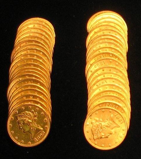 40pcs $10 LIBERTY GOLD COINS