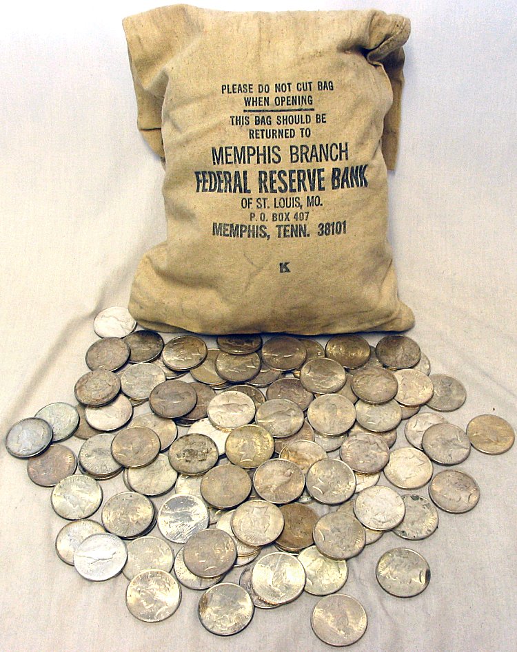 1000pcs FEDERAL RESERVE PEACE $1 HOARD AU