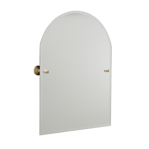Arch Bathroom Tilt Wall Mirror Bevel Edge Antique Brass