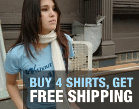 Buy Four 

Shirts, Get Free Shipping