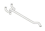 Pegboard Hook w/ downturned end