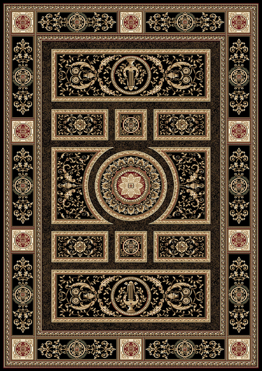 ANTIQUE BLACK PERSIAN AREA RUG 6X8 ORIENTAL CARPET 8307