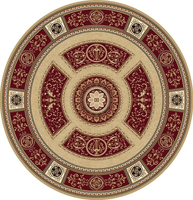 ANTIQUE RED ROUND 6X6 PERSIAN AREA RUG ORIENTAL 8307