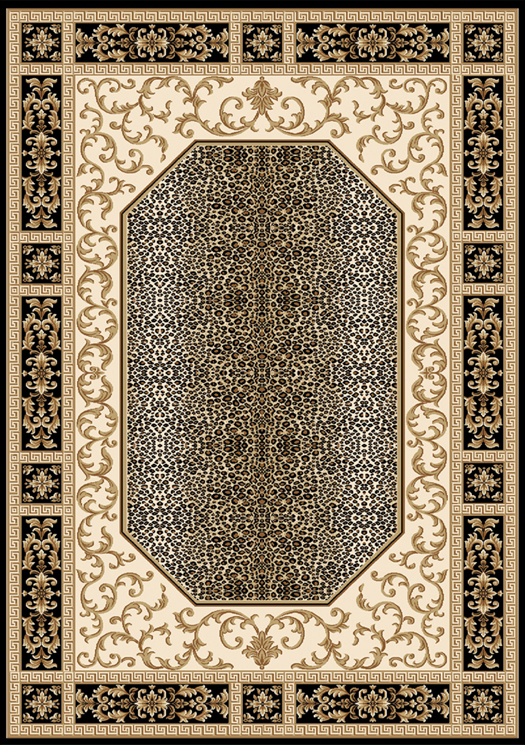 FREE S&H ORIENTAL AREA RUG 6 X 8 LEOPARD PERSIAN 8523