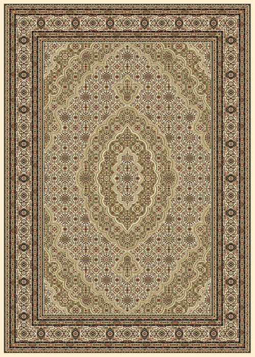 ANTIQUE IVORY ORIENTAL CARPET 6x8 PERSIAN AREA RUG 8690