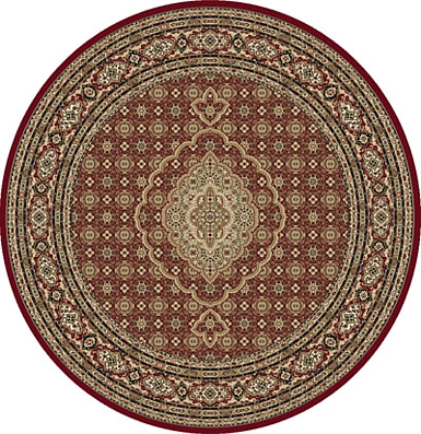 ANTIQUE RED 6X6 ROUND ORIENTAL PERSIAN AREA RUG 8690