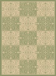 BA-PAT1350-41-811: GREEN SISAL 8x11 area RUG seagrass SQUARES patio carpet