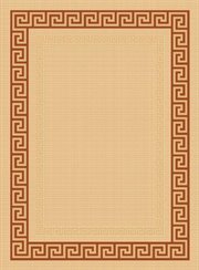 BA-PAT1356-20-68: wine RED greek KEY SISAL 6x8 area MODERN RUG outdoor